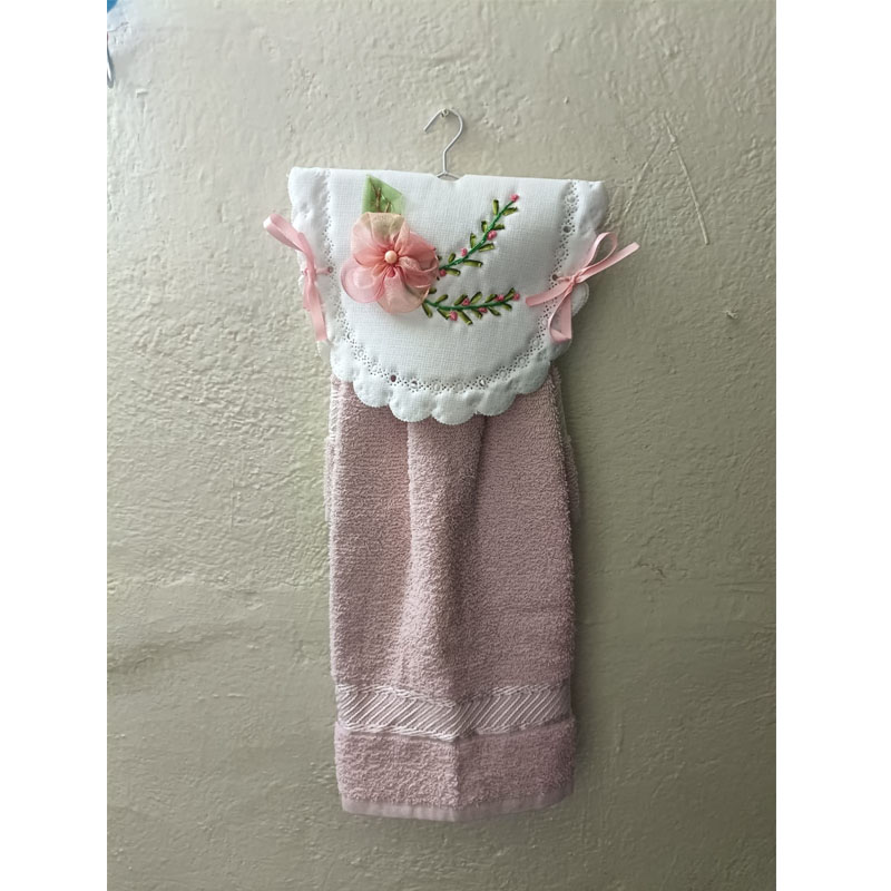 Toallero personalizado Beige Rosado